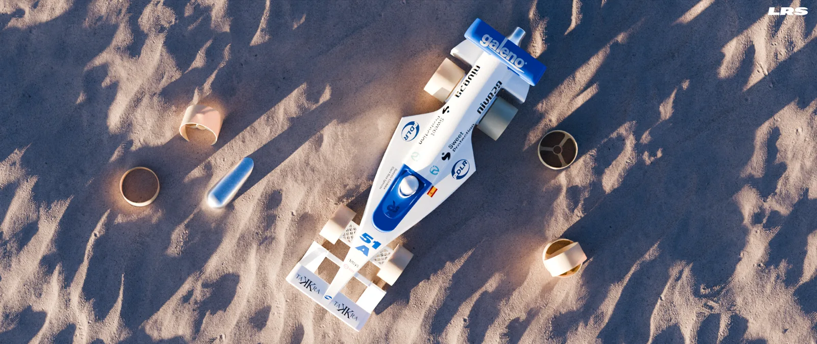 Stem Racing Beach Detail